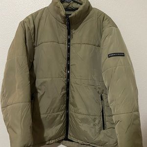perry ellis zip up puffer